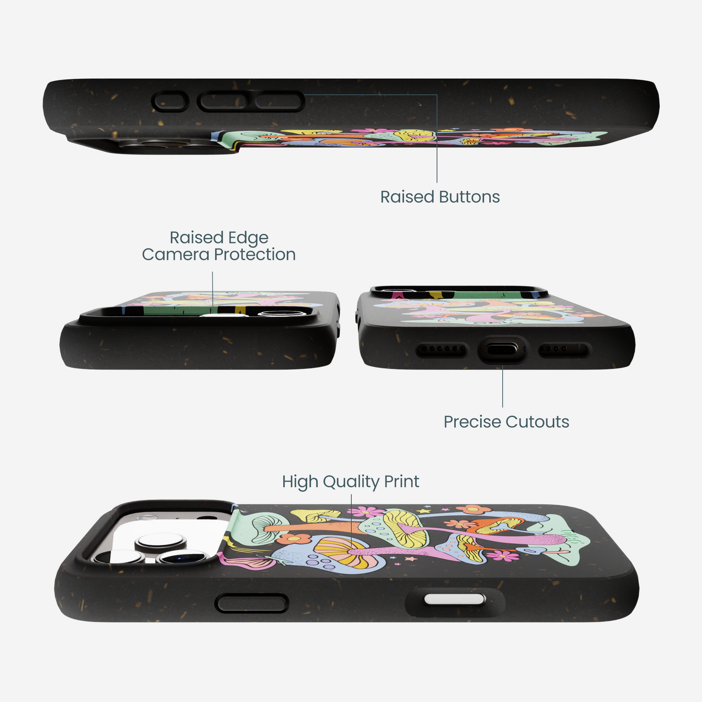 Black Magical Forest iPhone 17 Pro Max Case