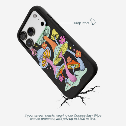 Black Magical Forest iPhone 17 Pro Case