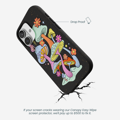 Black Magical Forest iPhone 17 Case