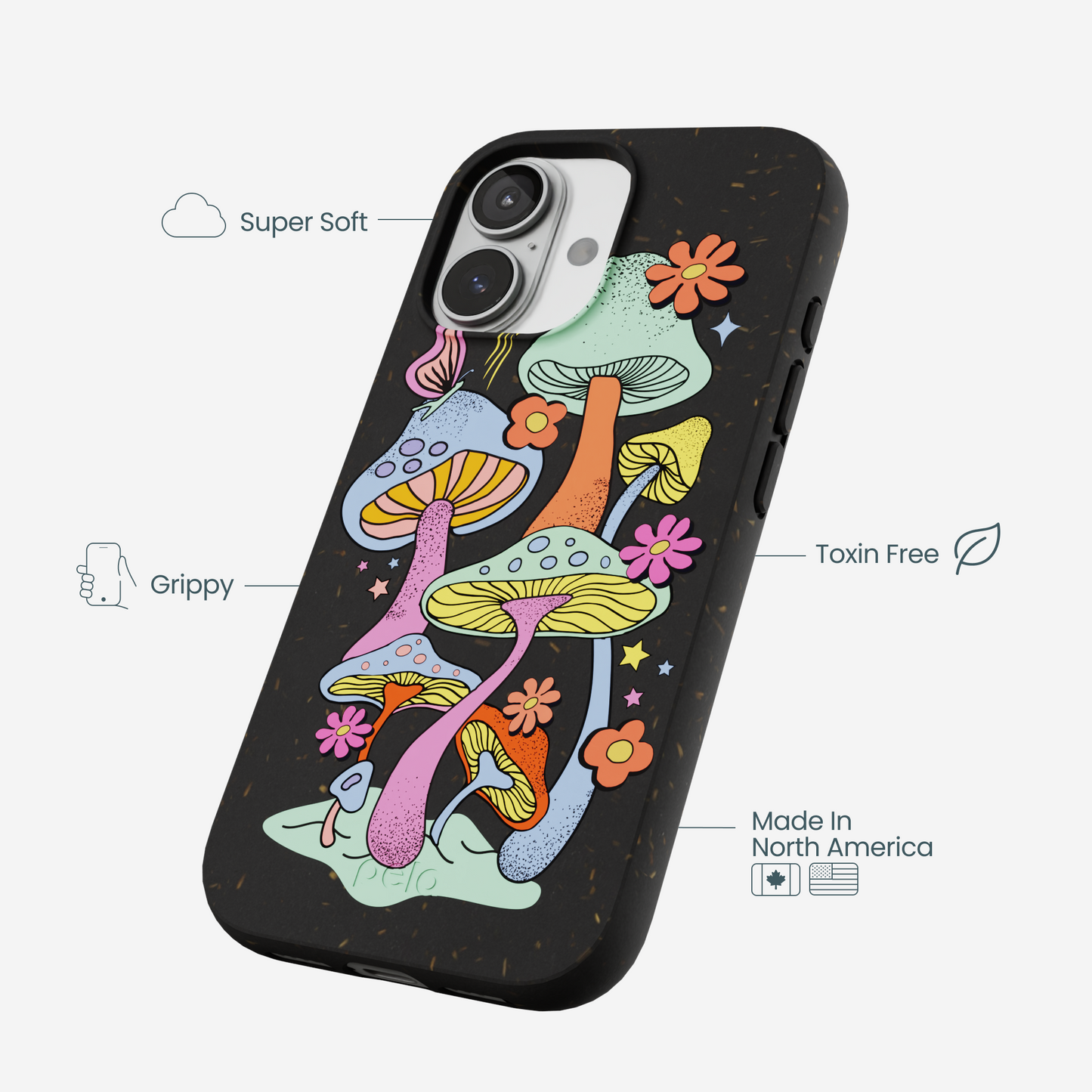 Black Magical Forest iPhone 17 Case
