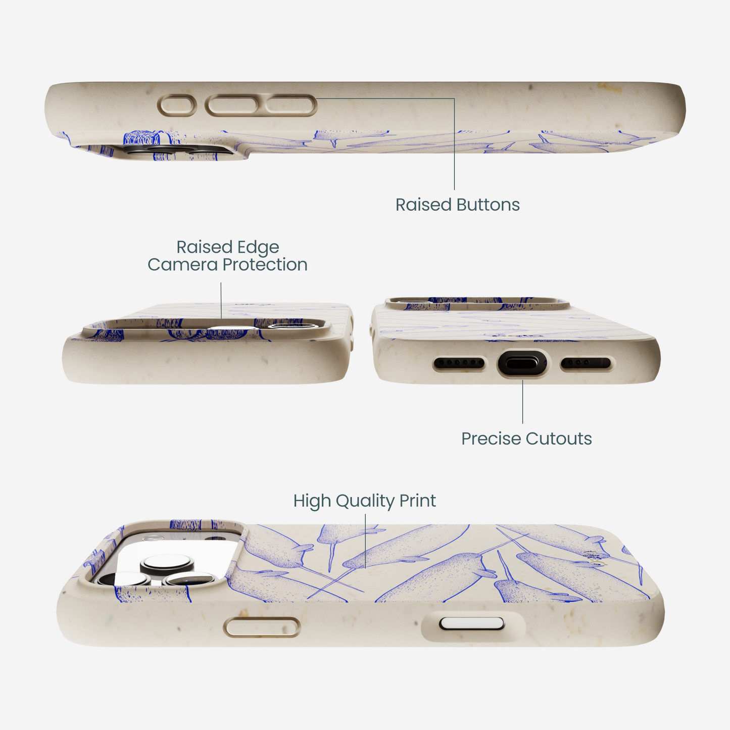 London Fog Magical Narwhal iPhone 17 Pro Max Case