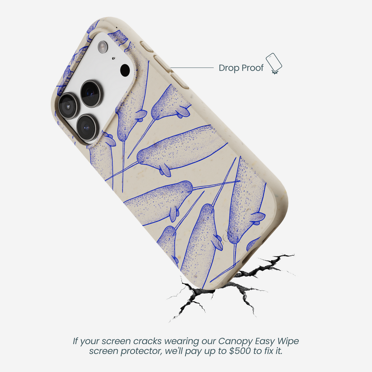 London Fog Magical Narwhal iPhone 17 Pro Case