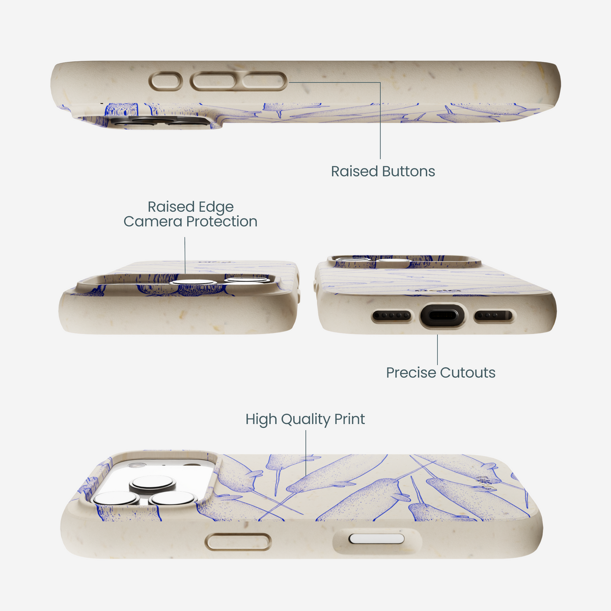 London Fog Magical Narwhal iPhone 17 Pro Case