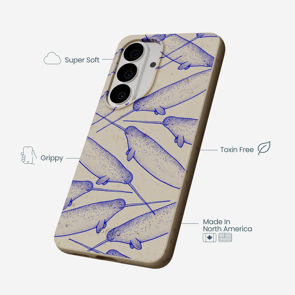 London Fog Magical Narwhal Samsung Galaxy S26 Case