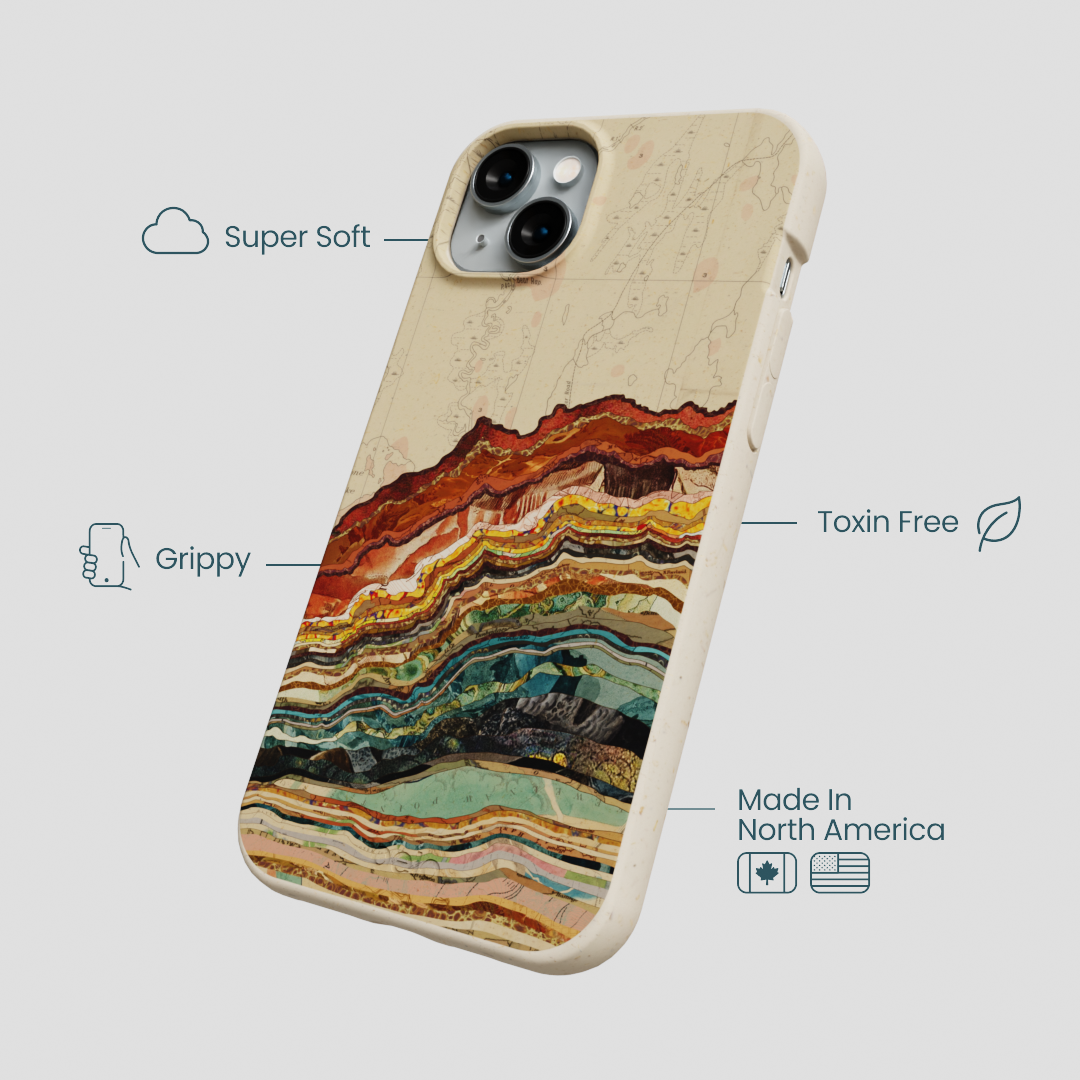 London Fog Map Strata iPhone 14 Plus Case