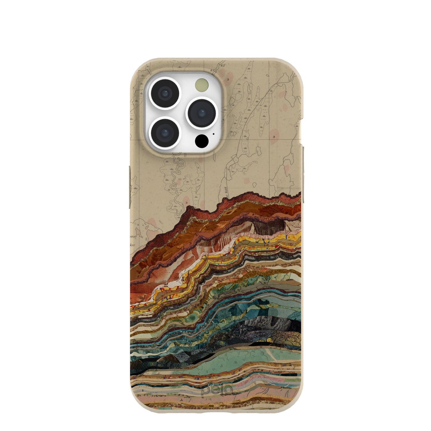London Fog Map Strata iPhone 15 Pro Max Case