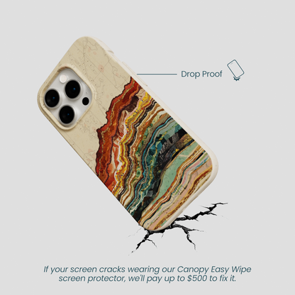 London Fog Map Strata iPhone 15 Pro Case