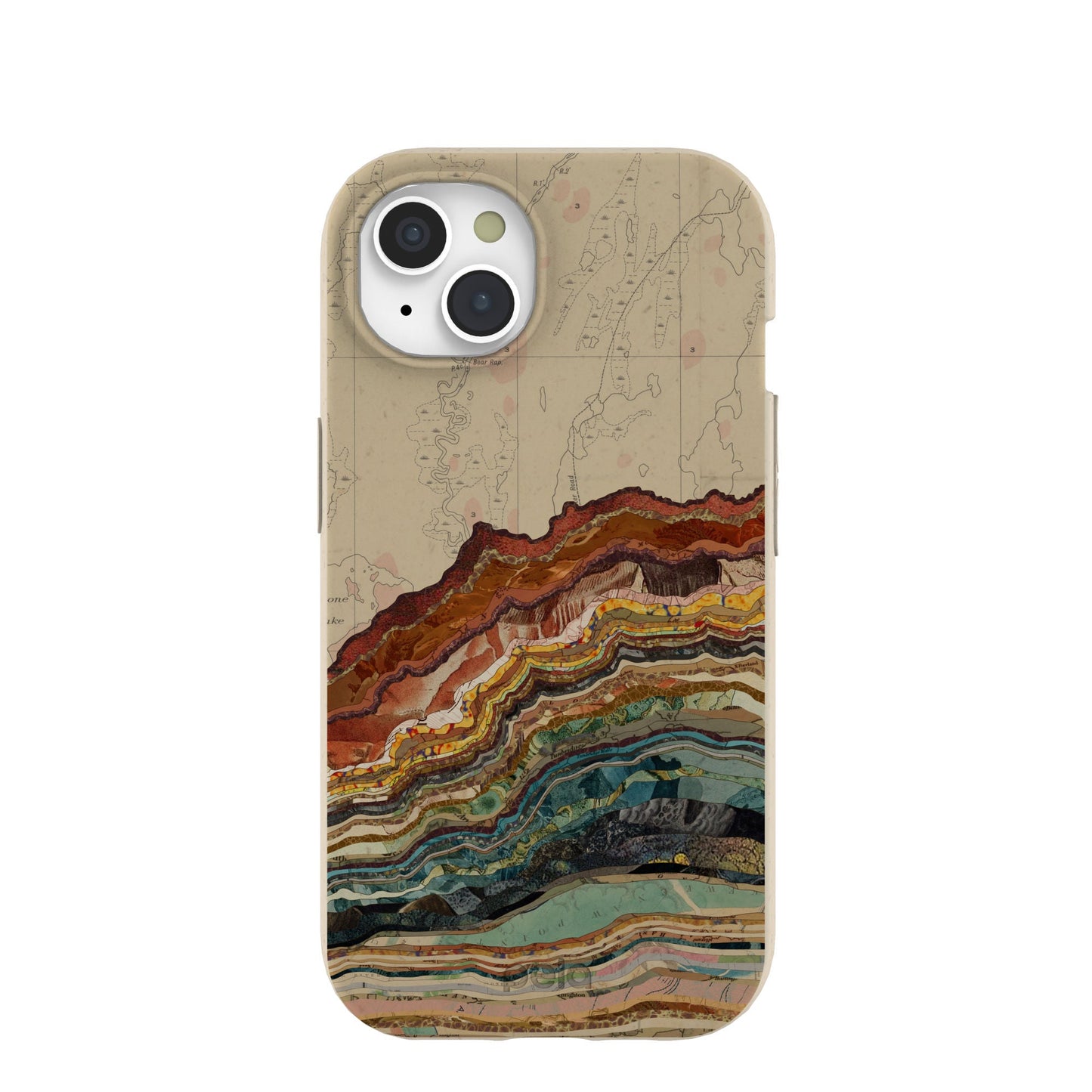 London Fog Map Strata iPhone 15 Case