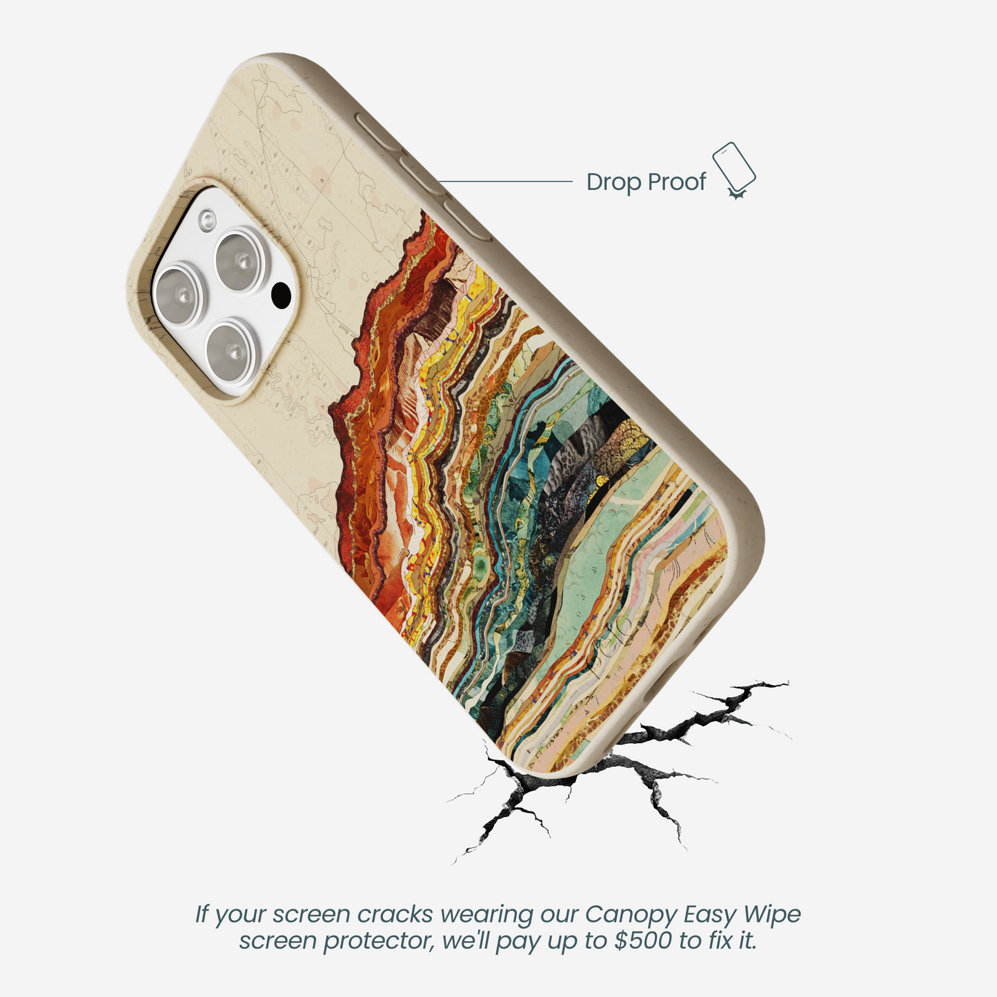 London Fog Map Strata iPhone 16 Pro Max Case