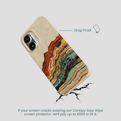London Fog Map Strata iPhone 16 Case