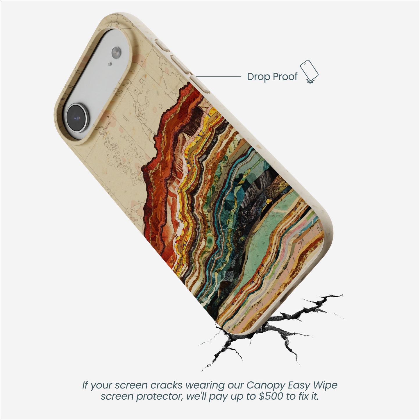 London Fog Map Strata iPhone Air Case