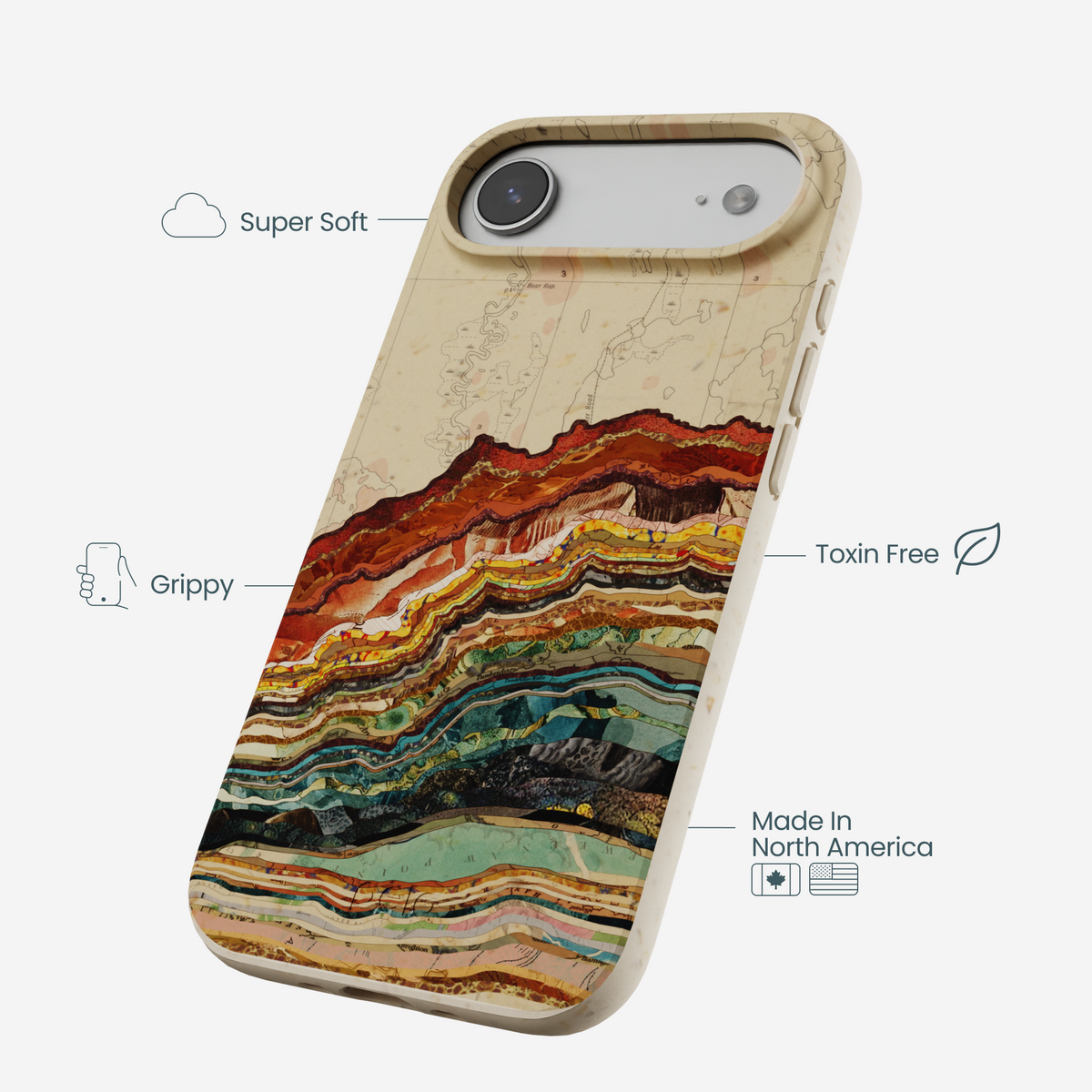 London Fog Map Strata iPhone Air Case