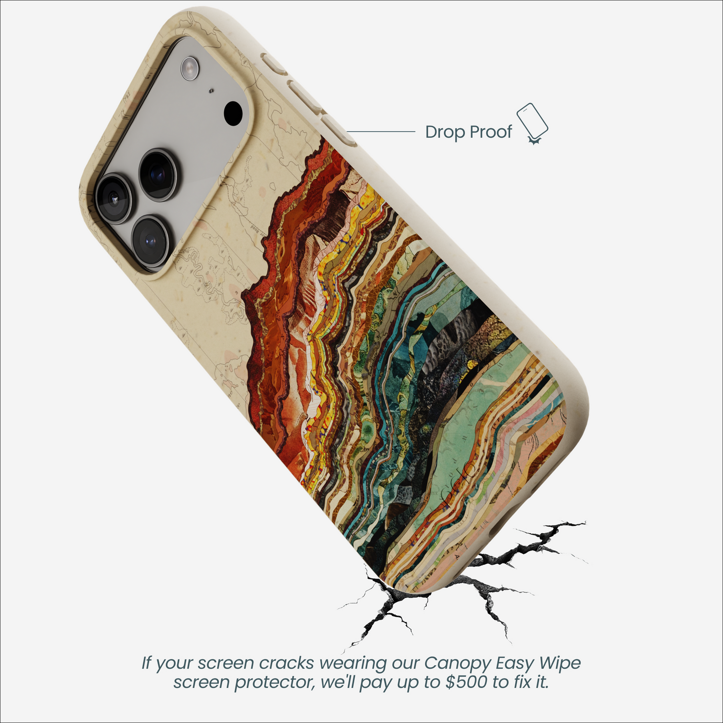 London Fog Map Strata iPhone 17 Pro Max Case