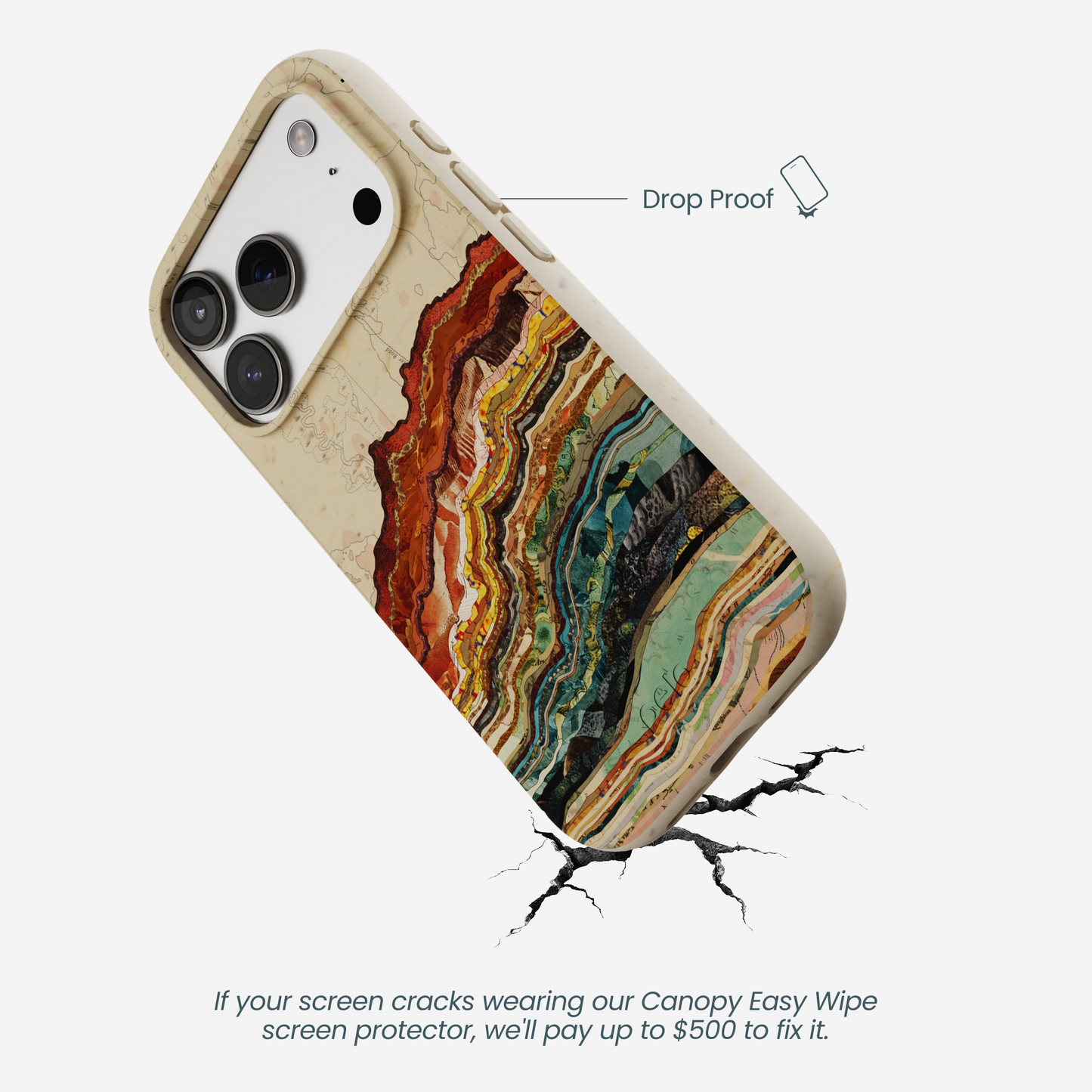London Fog Map Strata iPhone 17 Pro Case
