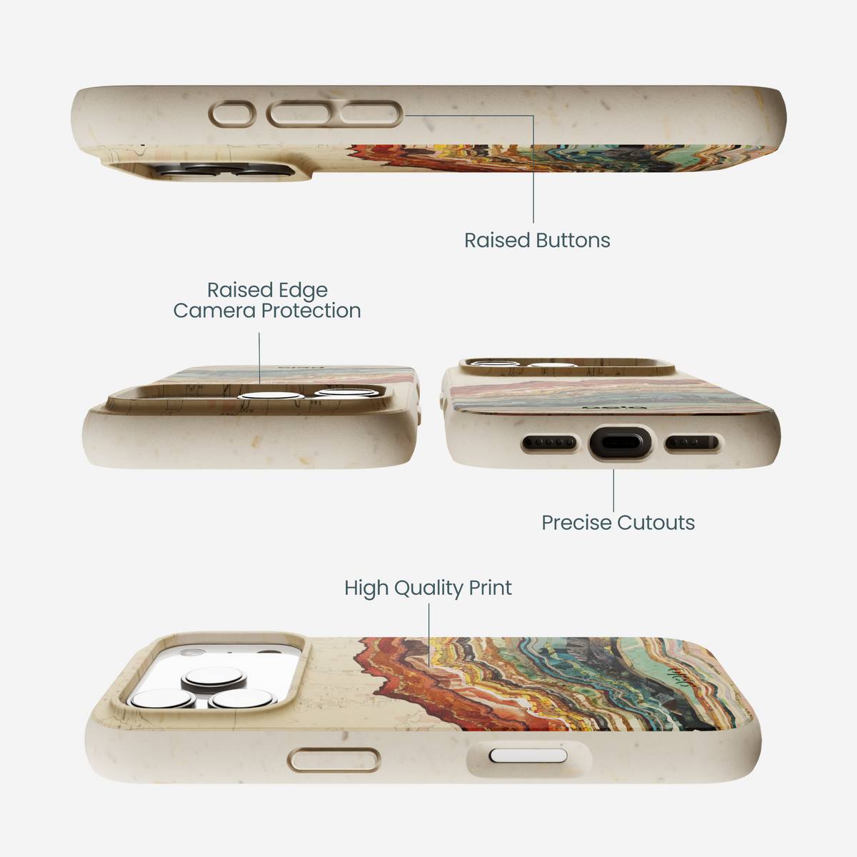London Fog Map Strata iPhone 17 Pro Case