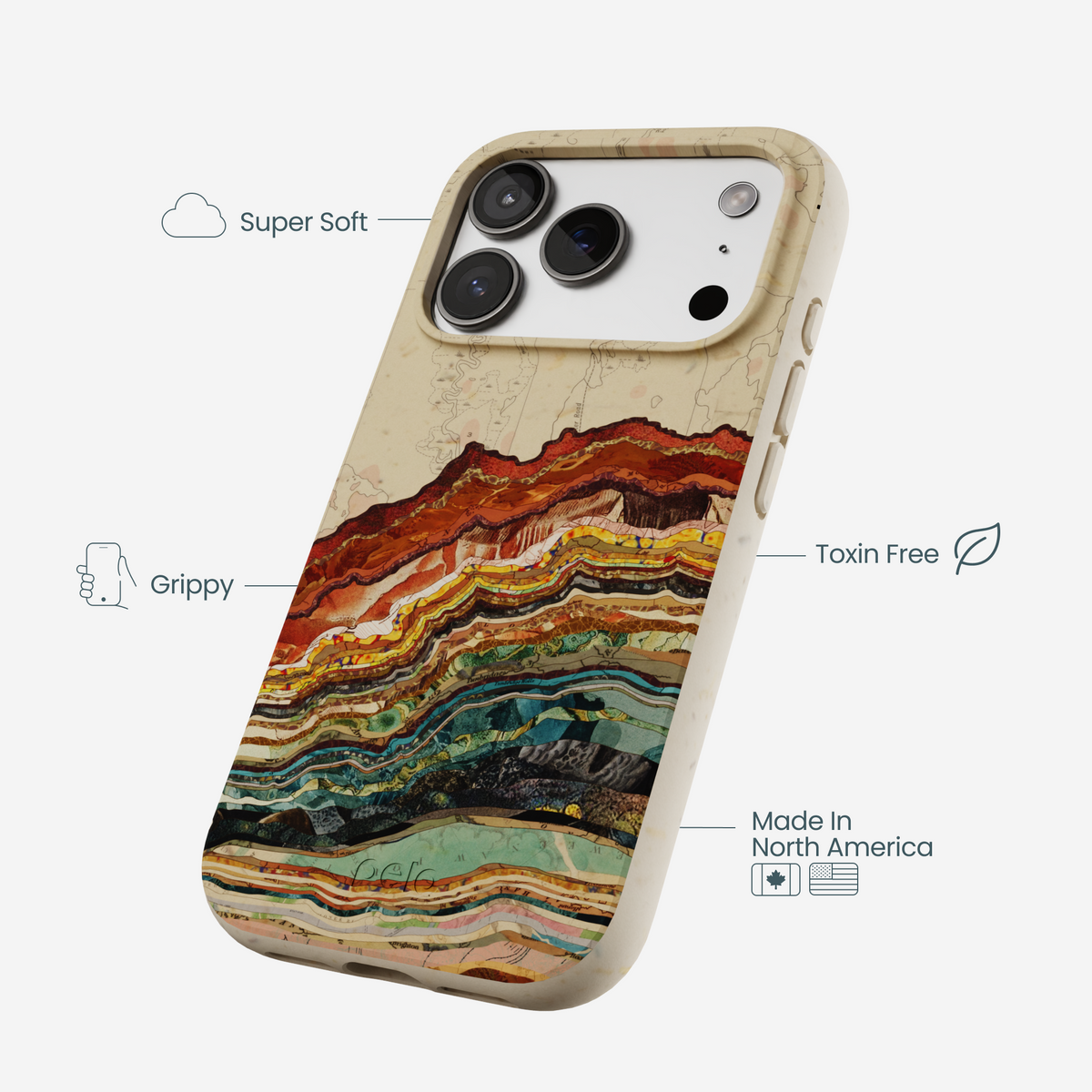London Fog Map Strata iPhone 17 Pro Case