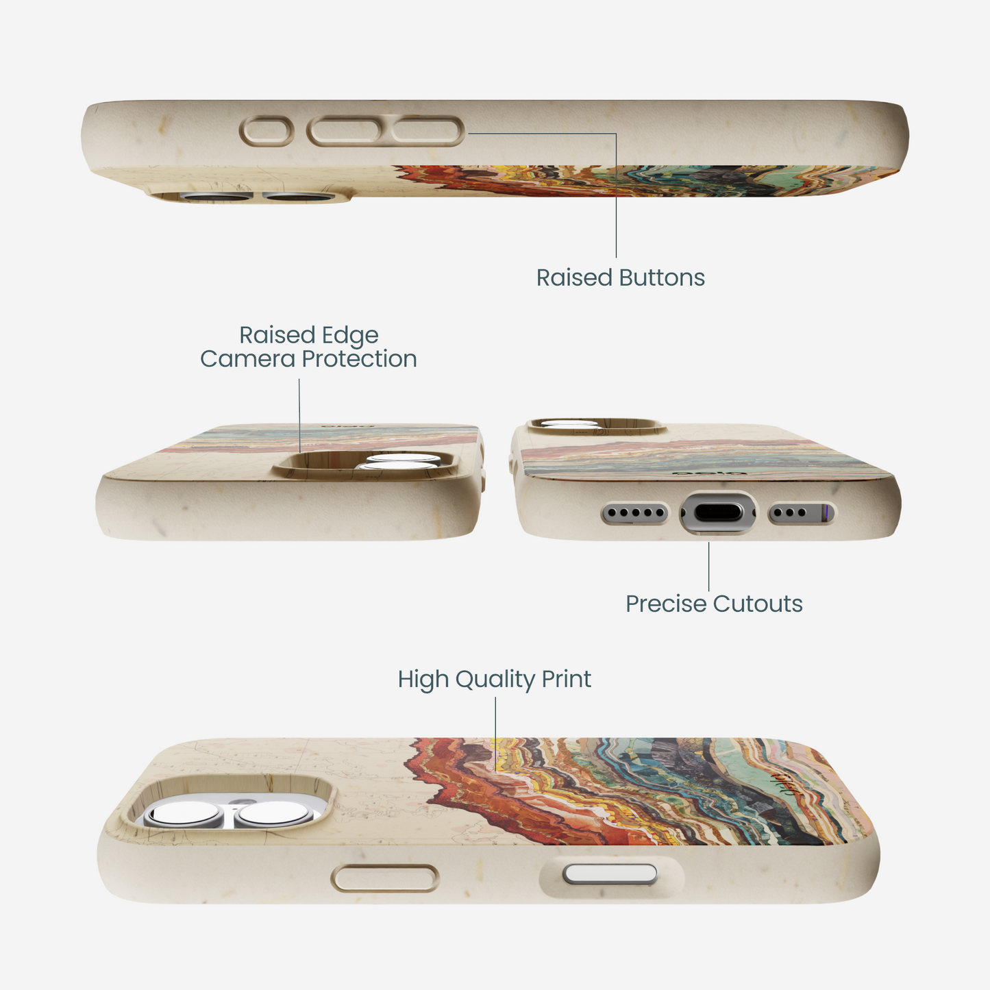 London Fog Map Strata iPhone 17 Case