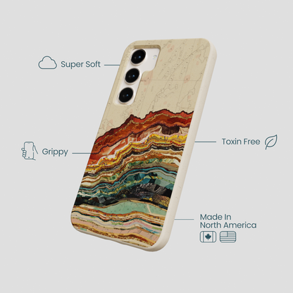 London Fog Map Strata Samsung Galaxy S24 Case