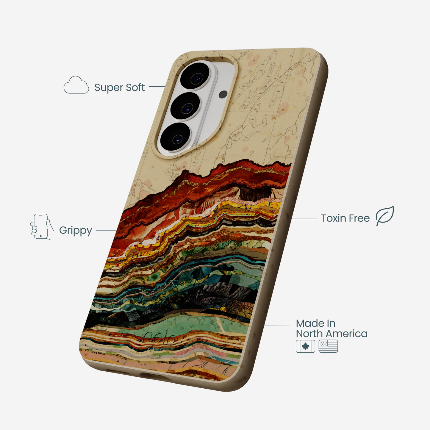 London Fog Map Strata Samsung Galaxy S26 Case
