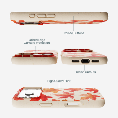 Seashell Maple Leaf iPhone 17 Pro Case