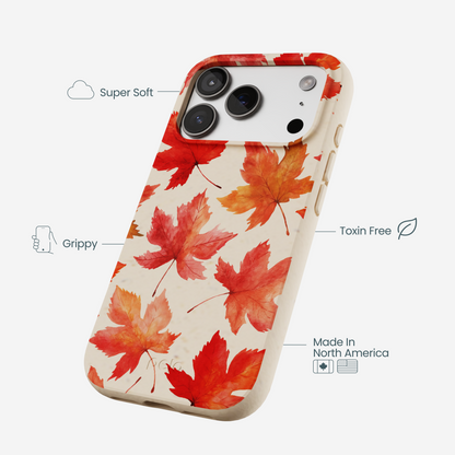 Seashell Maple Leaf iPhone 17 Pro Case