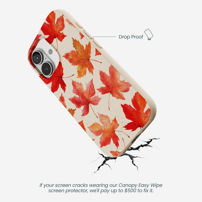Seashell Maple Leaf iPhone 17 Case