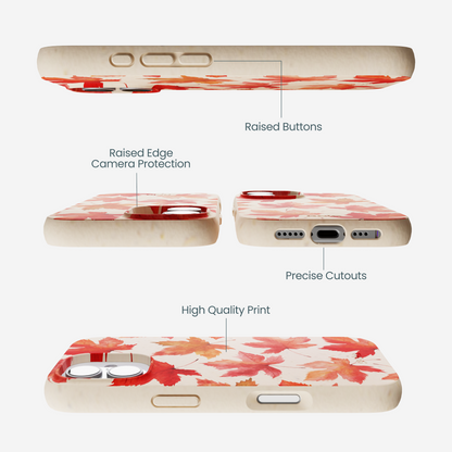 Seashell Maple Leaf iPhone 17 Case