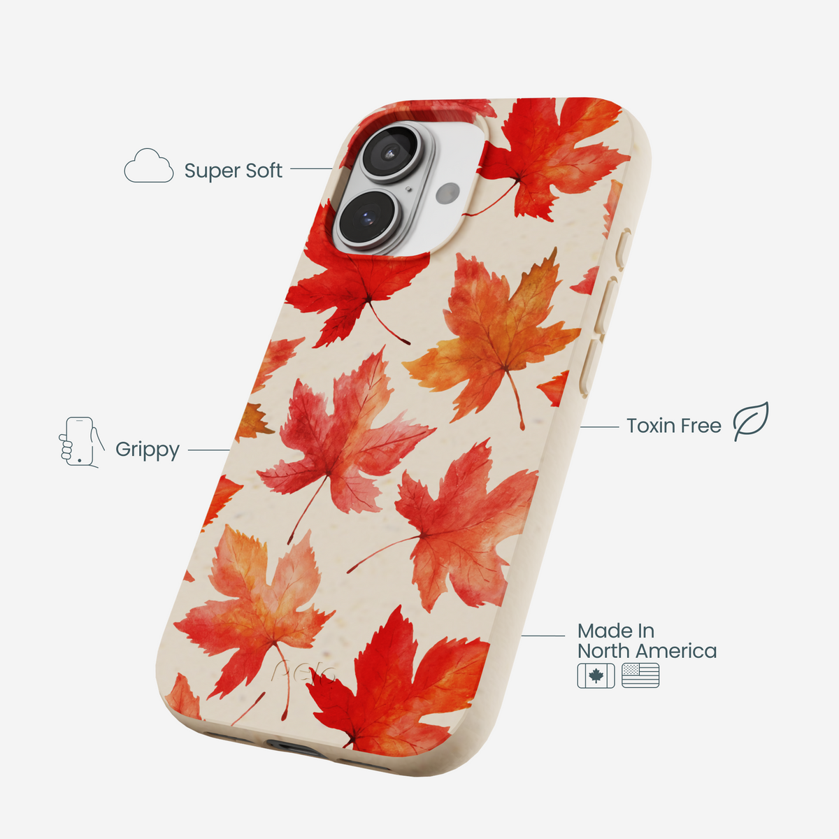 Seashell Maple Leaf iPhone 17 Case