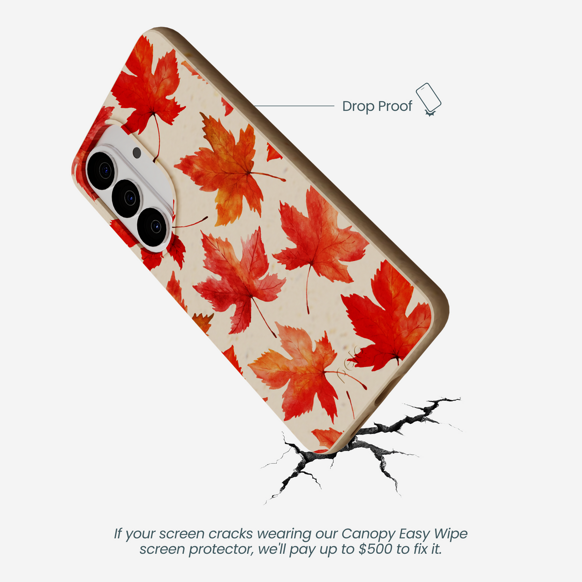 Seashell Maple Leaf Samsung Galaxy S26 Case