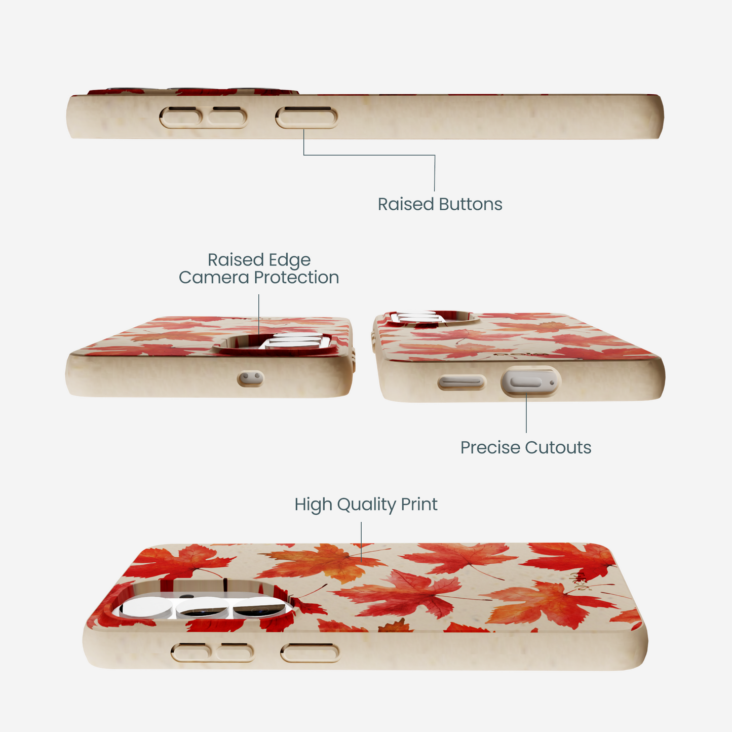 Seashell Maple Leaf Samsung Galaxy S26 Case