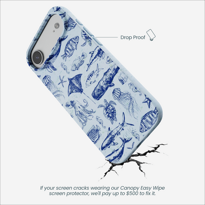 Powder Blue Marine Life iPhone Air Case