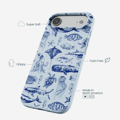 Powder Blue Marine Life iPhone Air Case