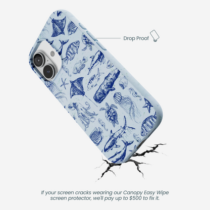 Powder Blue Marine Life iPhone 17 Case