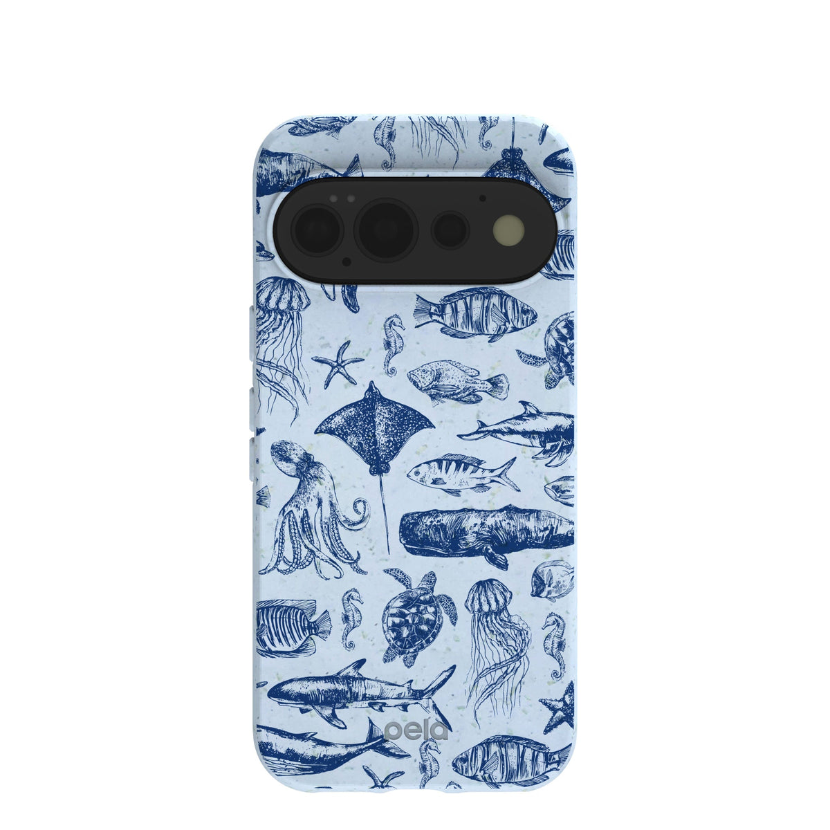 Powder Blue Marine Life Google Pixel 11 Pro Case