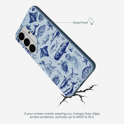 Powder Blue Marine Life Samsung Galaxy S26 Case