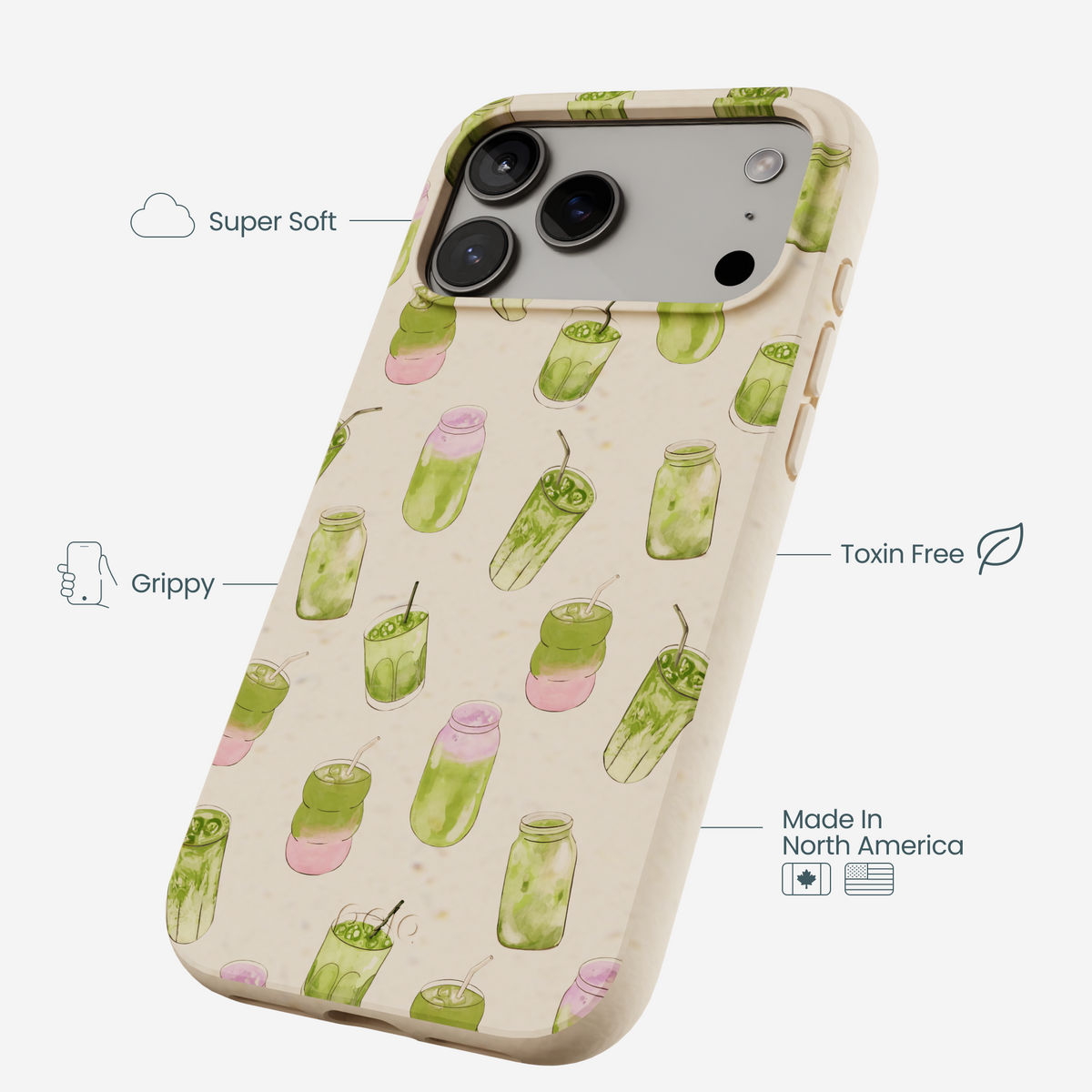 Seashell Matcha Love iPhone 17 Pro Max Case