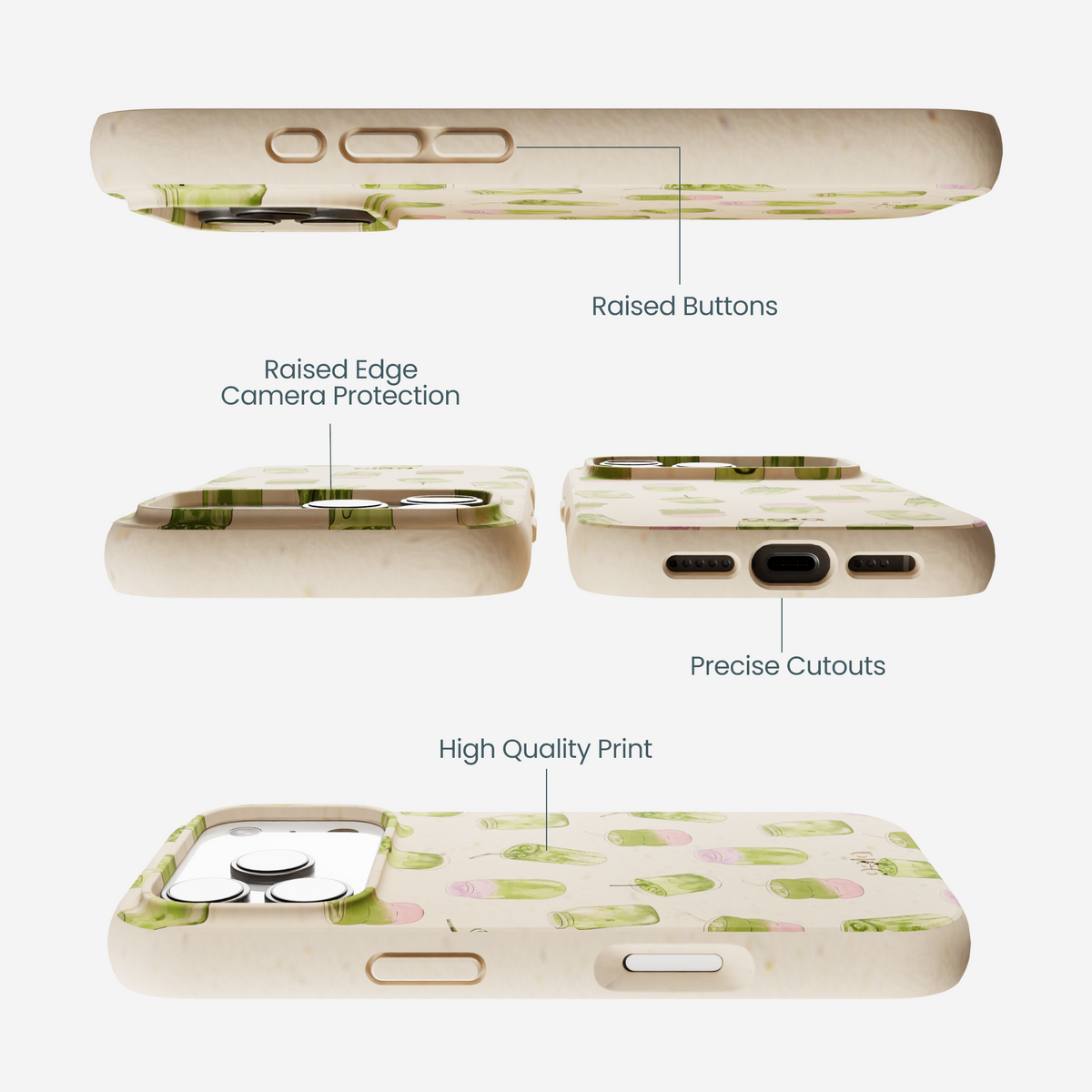 Seashell Matcha Love iPhone 17 Pro Case