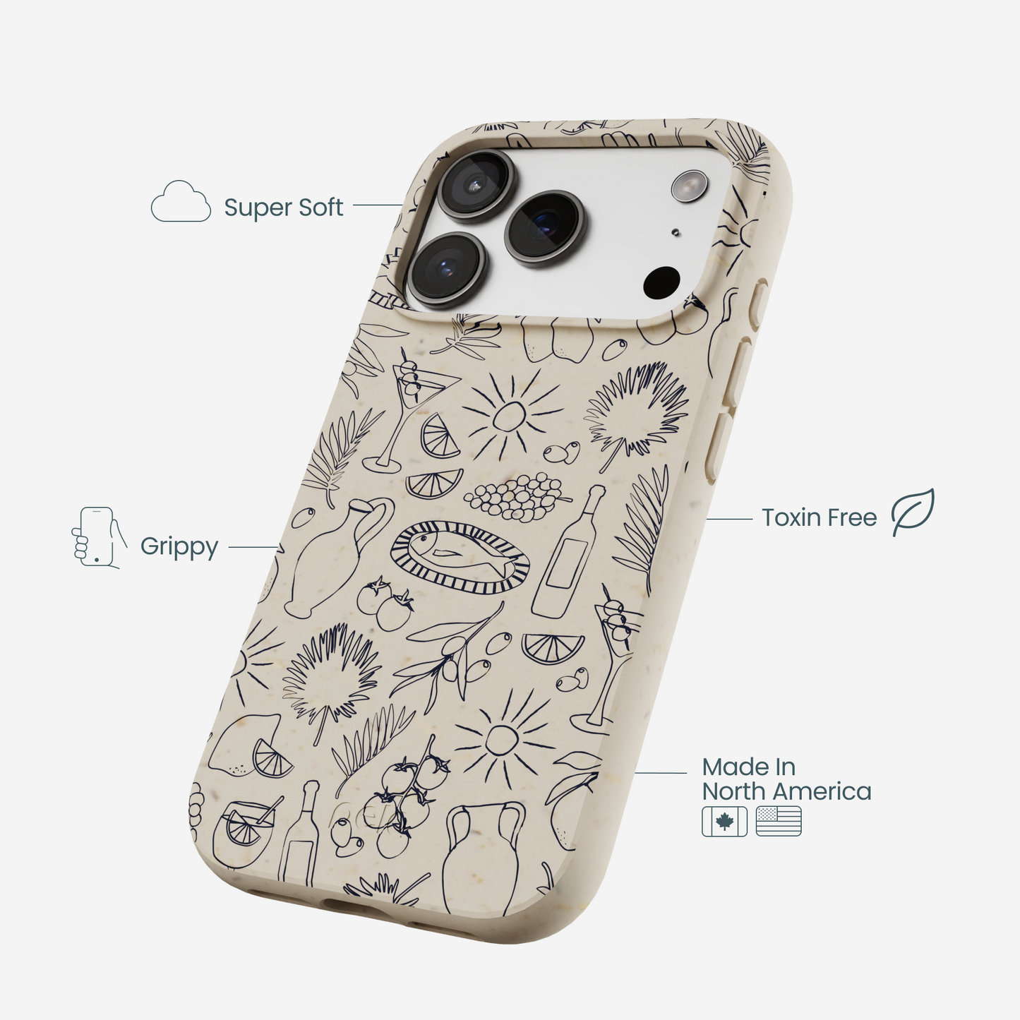 London Fog Mediterranean Moments iPhone 17 Pro Case