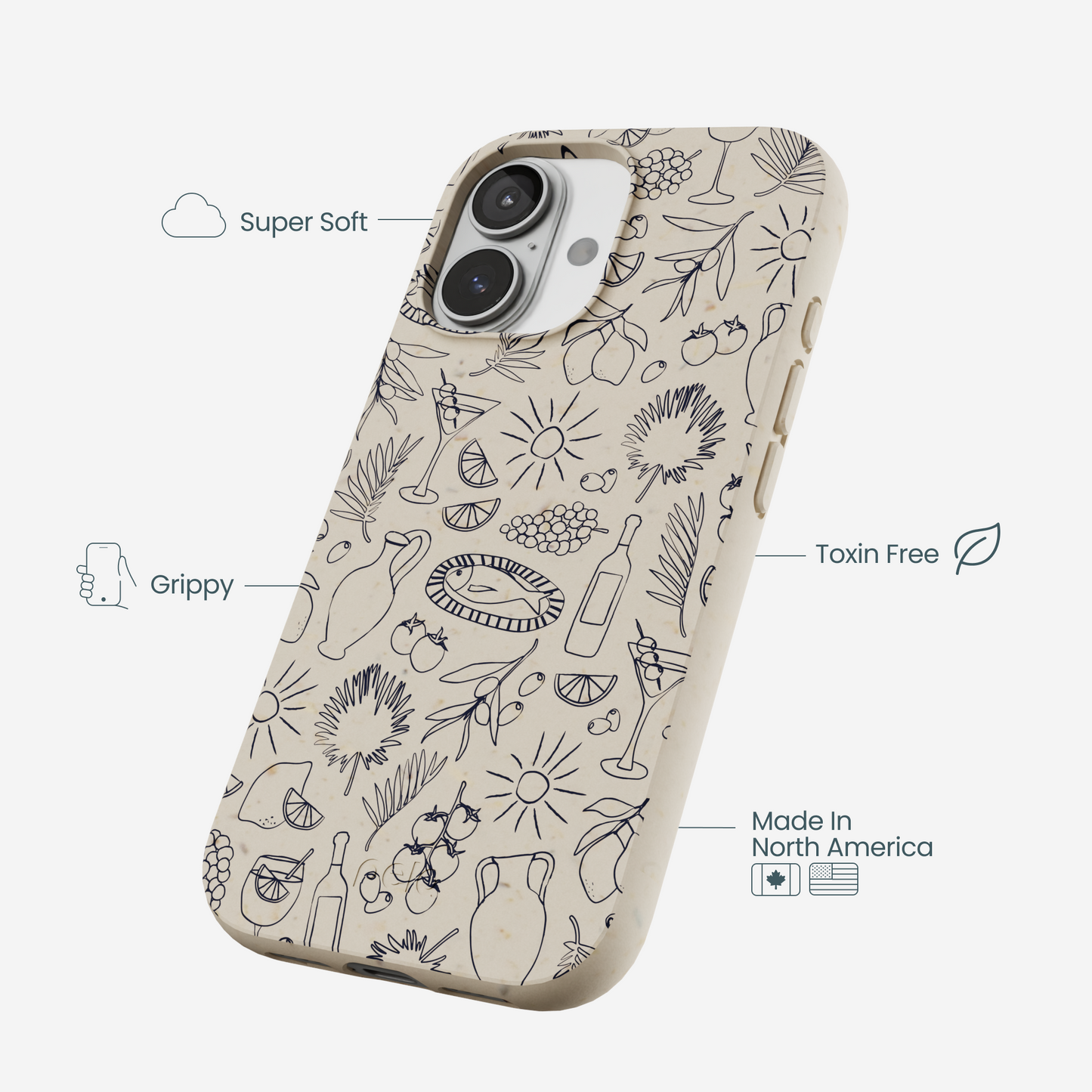 London Fog Mediterranean Moments iPhone 17 Case