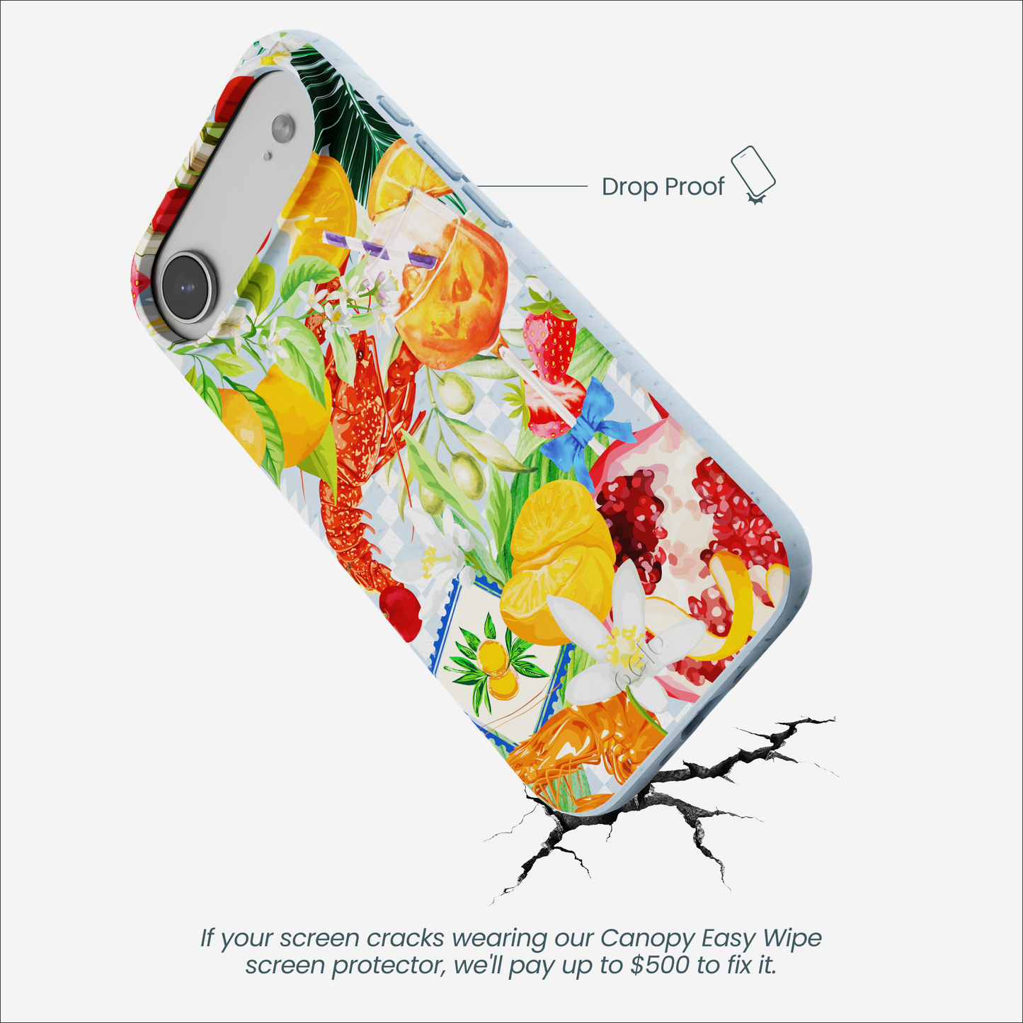 Powder Blue Mediterranean Summers iPhone Air Case