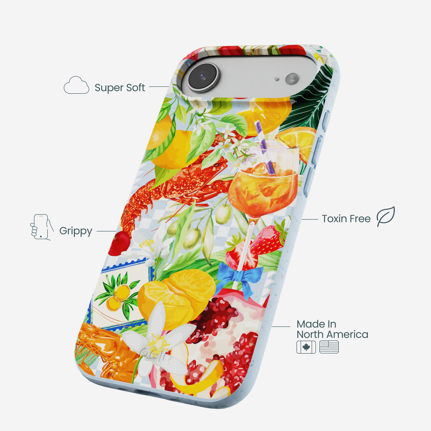 Powder Blue Mediterranean Summers iPhone Air Case