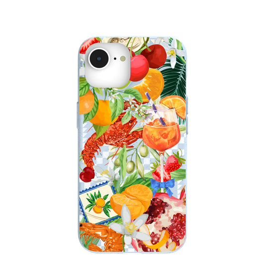 Powder Blue Mediterranean Summers iPhone 16e/17e Case