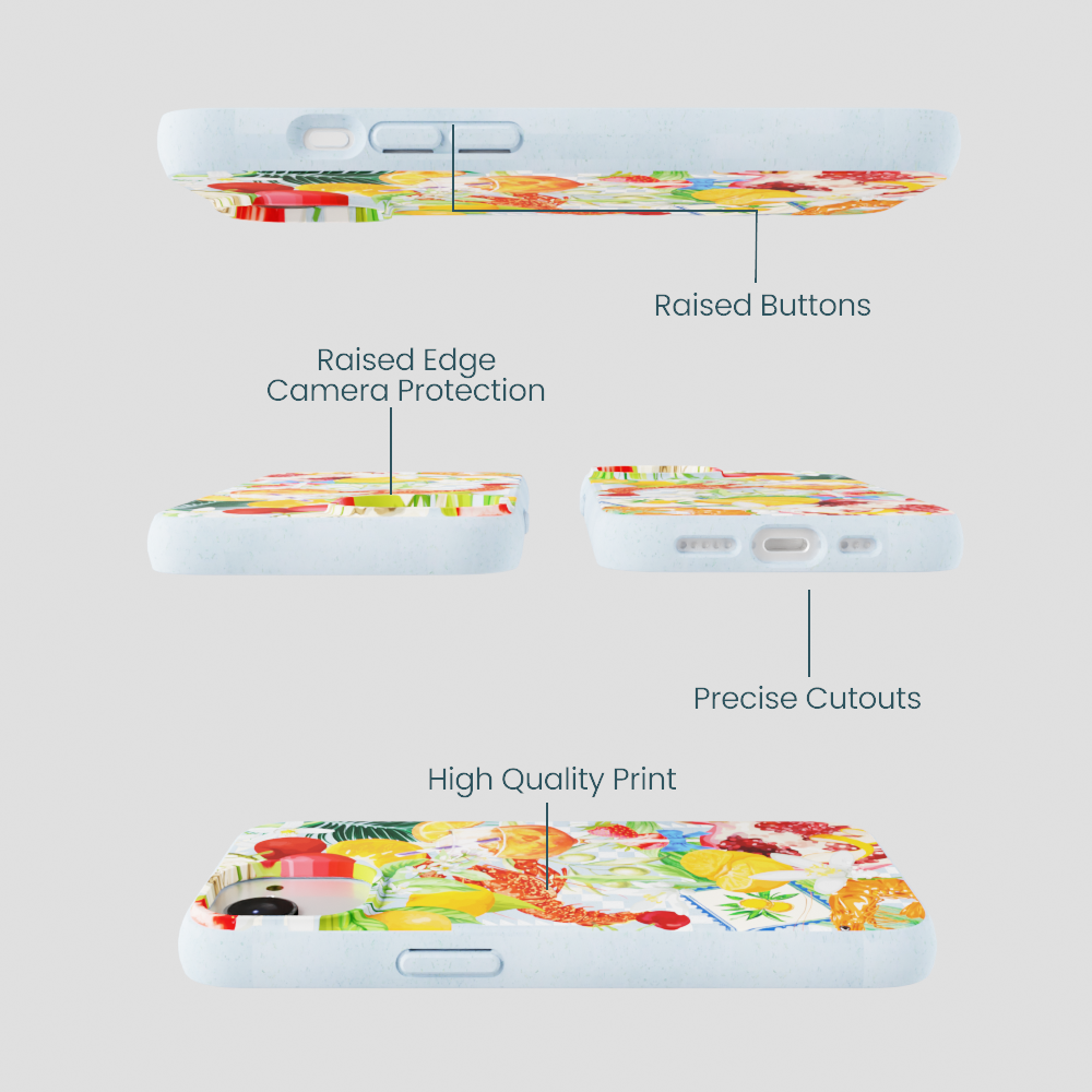 Powder Blue Mediterranean Summers iPhone 16e/17e Case
