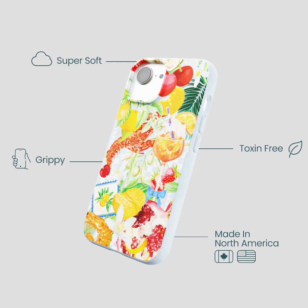 Powder Blue Mediterranean Summers iPhone 16e/17e Case