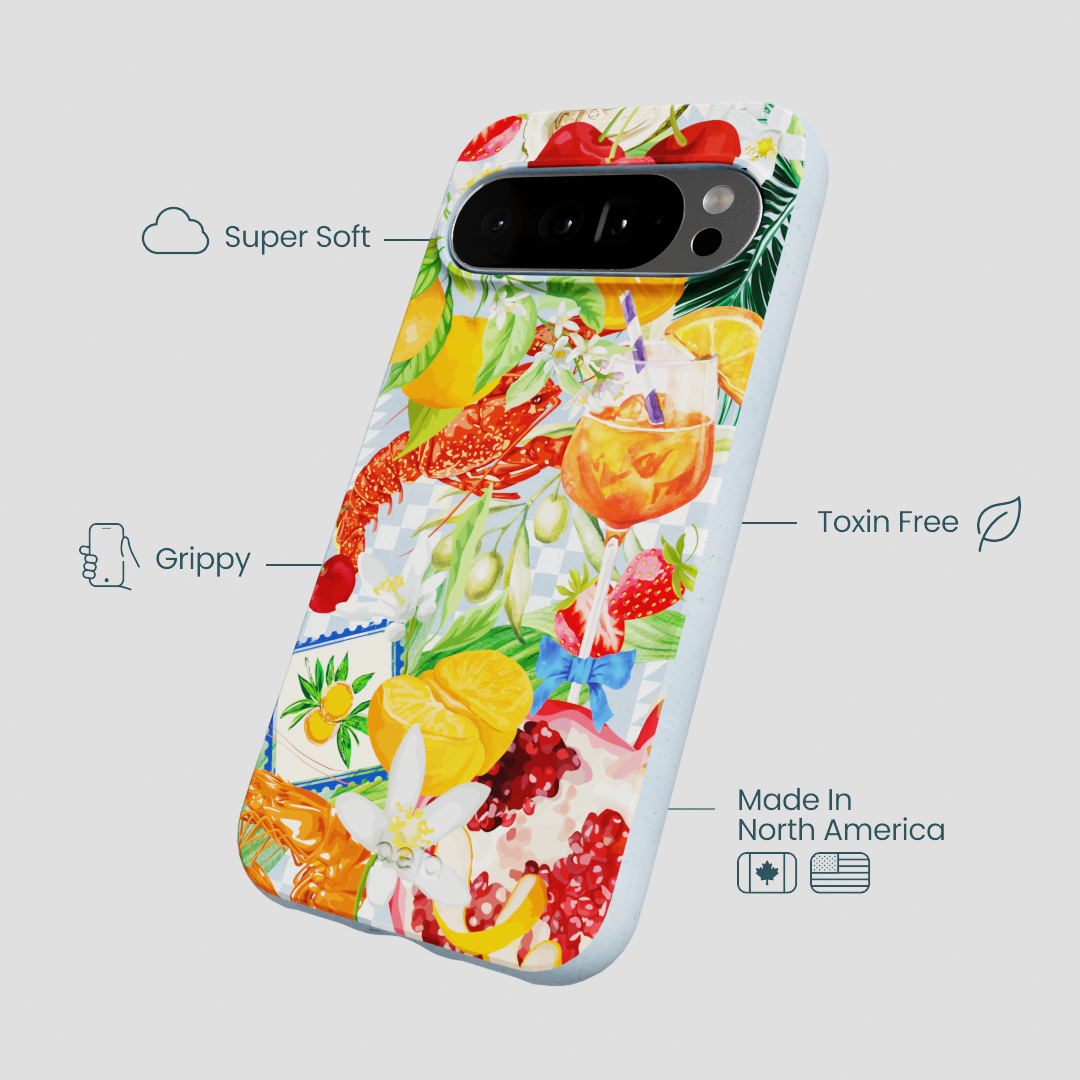 Powder Blue Mediterranean Summers Google Pixel 10 Pro XL Case