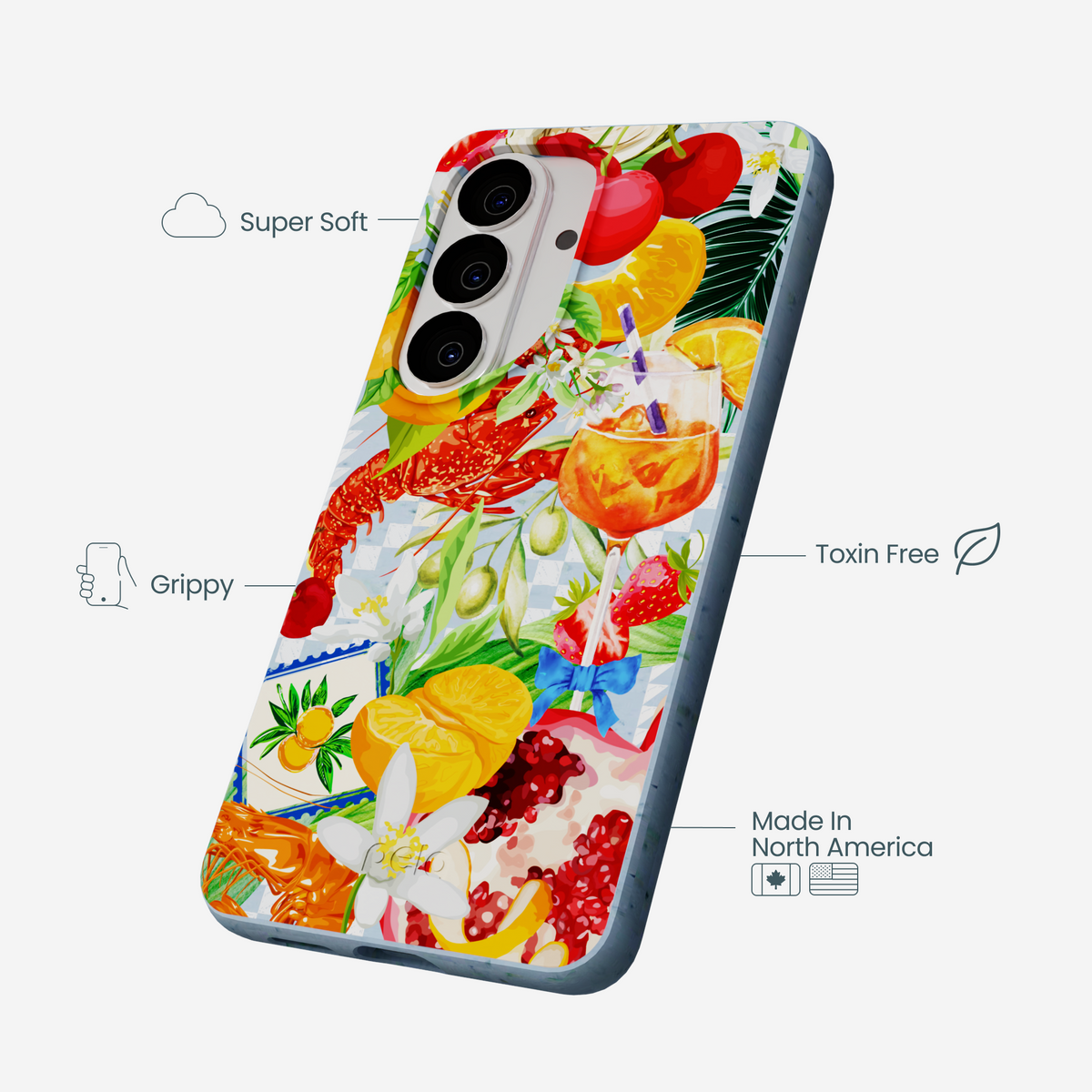 Powder Blue Mediterranean Summers Samsung Galaxy S26 Case