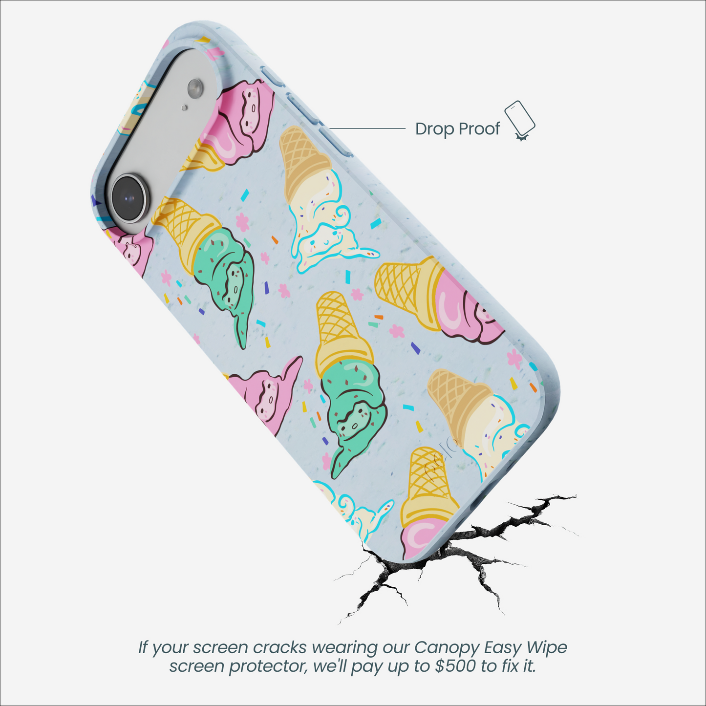 Powder Blue Meltdown Club iPhone Air Case