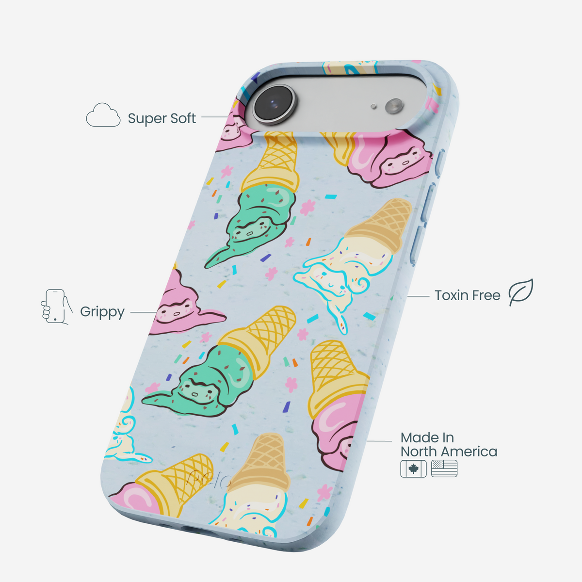Powder Blue Meltdown Club iPhone Air Case