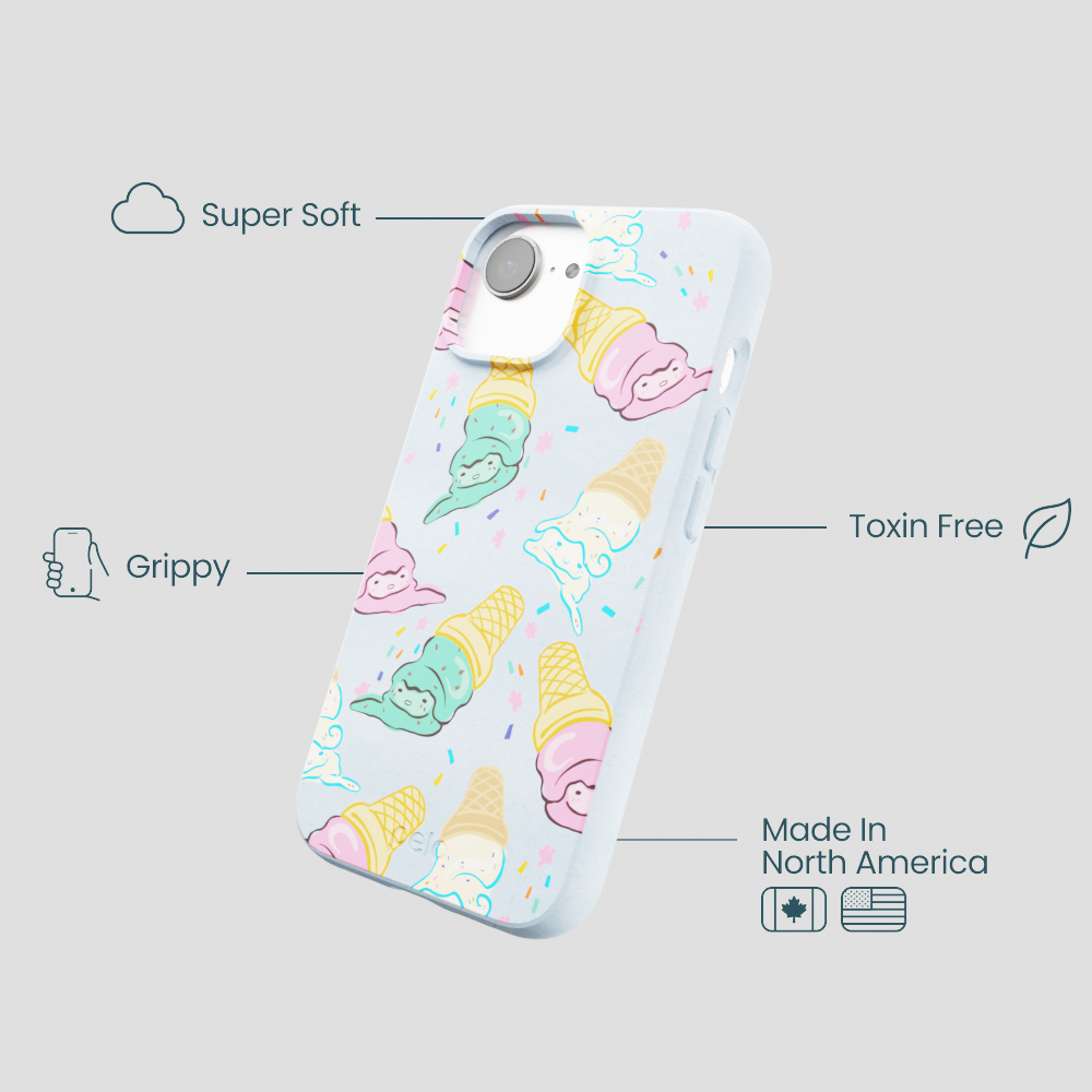 Powder Blue Meltdown Club iPhone 16e/17e Case