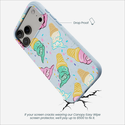 Powder Blue Meltdown Club iPhone 17 Pro Max Case